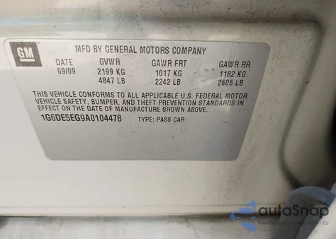 2010 Cadillac Cts Luxury from USA, damaged, VIN 1G6DE5EG9A0104478